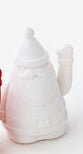 Howdy Ho Ho Waving Flocked Santa