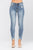 Destroyed Hem Skinny Jean