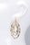 Goldtone Layered Oval Earrings