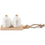 Basic Ceramic Shaker Board Salt and Pepper Set