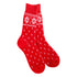 Red Fair Isle Cozy Socks