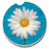 White Daisy Absorbent Stone Car Coaster Bulk