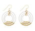 *NEW* Brass Gyroscope Earring - White