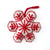 Solid Embroidered Snowflake Ornament