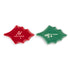 Holly Christmas Appetizer Plates - Set of 2