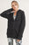 Terry-Knit Hoodie Jacket with Thumbholes