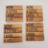 Wine a Little Pallet Coaster Set