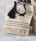 HANDLOOM TOTE- Cream Stripe