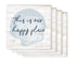 Happy Place Ceramic Coaster Set