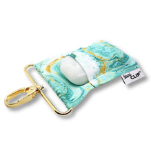 Sea Glass Marble SaniClip Hand Sanitizer Holder