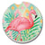 Diamond Flamingo Absorbent Stone Car Coaster Bulk