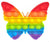 Rainbow Butterfly Pop Bubble