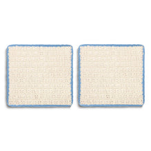 Blue Woven Dish Cloth and Scrubber Set