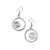 Hammered Circles with Spiral Earrings 345