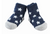 Navy Chenille Star Socks
