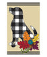 Fall Dog Silhouette Garden Applique Flag